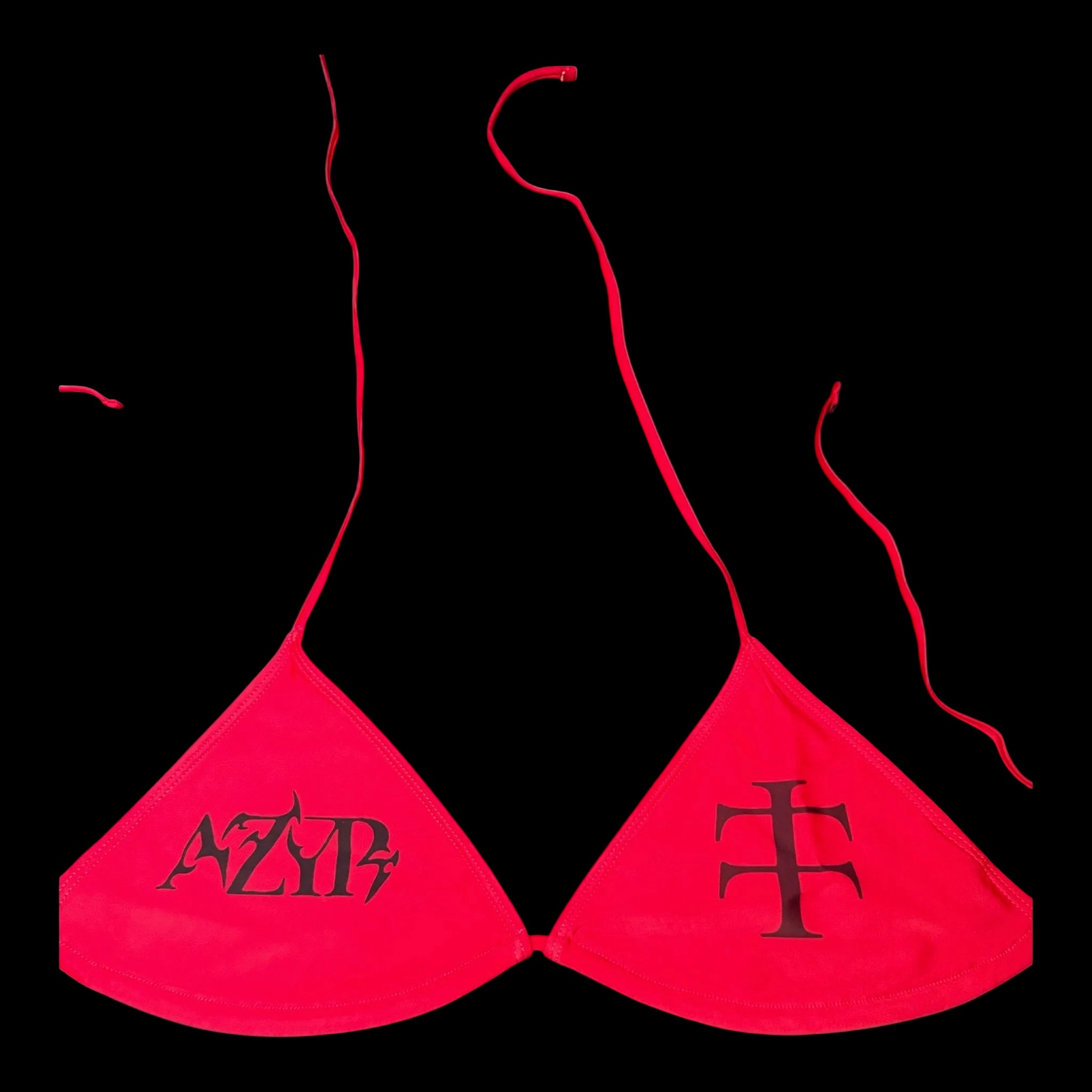 Dark red bikini top