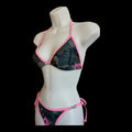 Baby pink and camo full set bikini