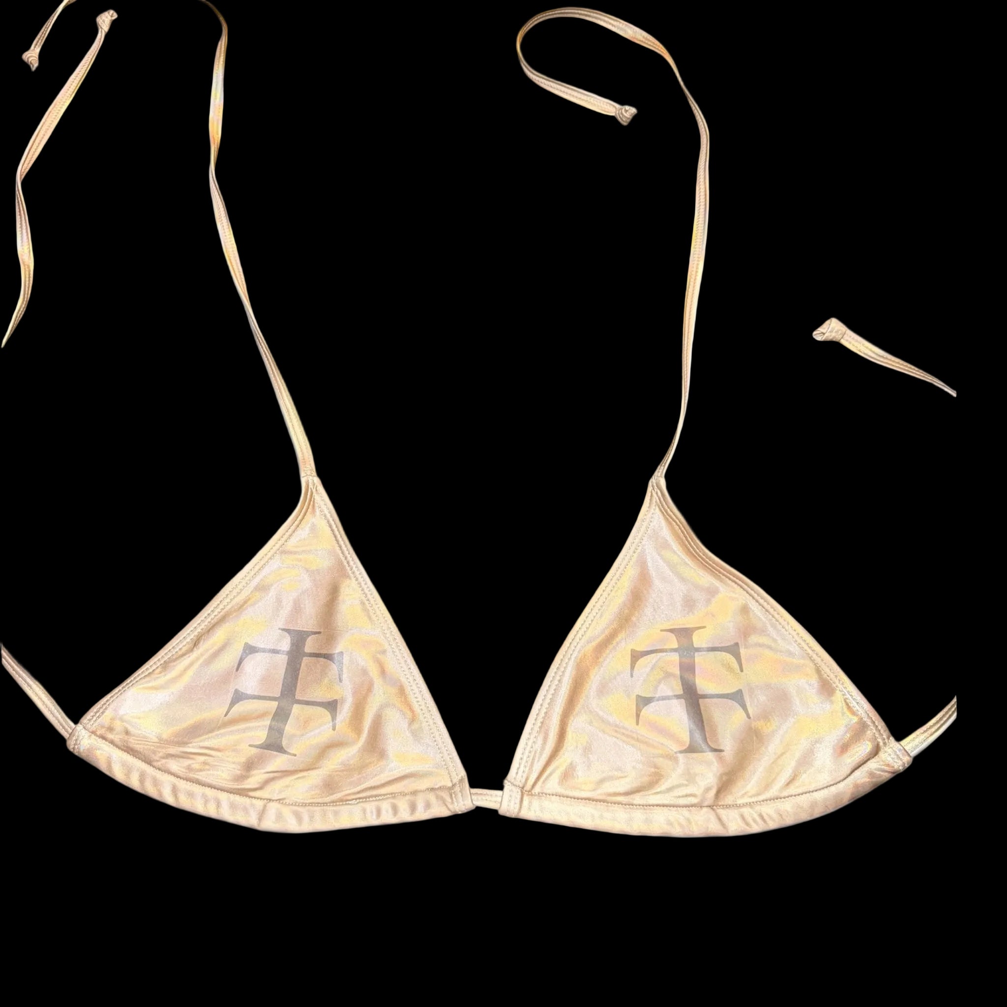Bronze bikini top