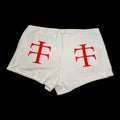 White and red shorts