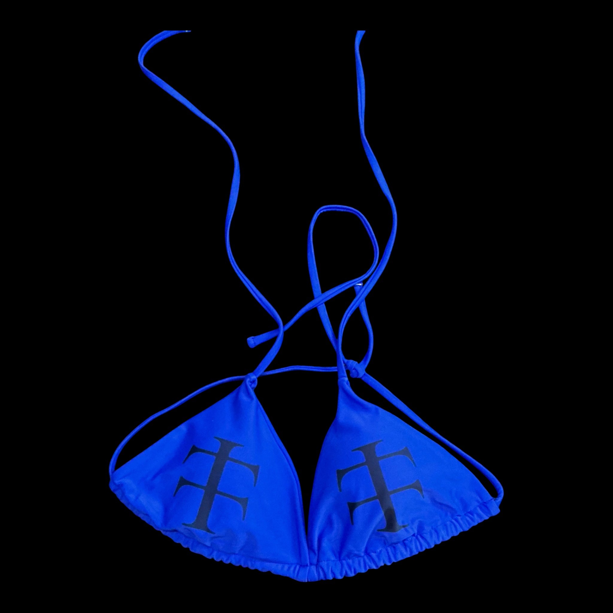 Royal blue bikini top